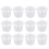 200Pièces Portions Jetables Plastique Couvercles 2