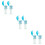 6Pcs Spill Proof Sky-Blue Drinks Sippy Covers for Baby Bottles 8