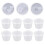 200Pièces Portions Jetables Plastique Couvercles 10