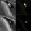 16Pcs for  Model 3 Car Door Open Exit Sticker Luminous Button Sticker Kit 4