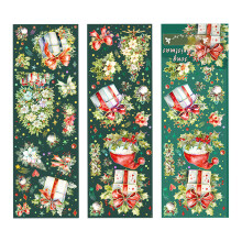 Scrapbooking Stickers Australia 2 Sheets Floral PET Easy Tear Christmas Crafts