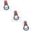 3Pcs Red Handheld Egg Candlers for Incubator Poultry Egg Testing Lamp 8