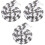 3Pcs Climbing Hamster Toy Assorted Color Bite-Resistant Cotton Rope 6