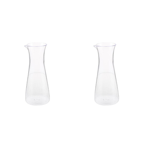 2Pièces Carafe À Vin Transparent En Pour Dîner 1