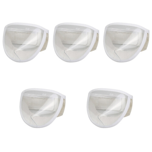 5Pcs Portable Transparent Cat Muzzle Grooming Mask for Pets 1