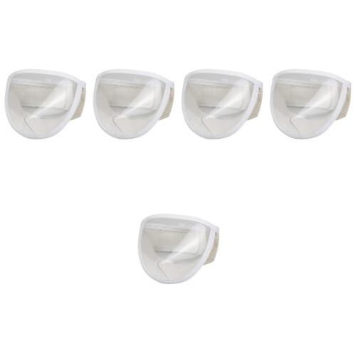 5Pcs Portable Transparent Cat Muzzle Grooming Mask for Pets 2