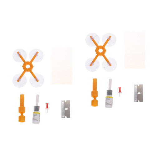2Ensembles Kit Réparation Fissure Pare- Auto Usage Facile 2