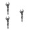3Pcs Assorted Color Basin Wrench Adjustable Spanner for Faucets 5