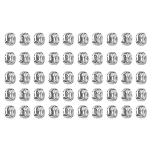 Threaded Inserts for High-Performance Applications, Steel Inserts Stainless Steel Wire Thread Sheaths1/4in-20Protects Base Thread, Helicoil Thread 2