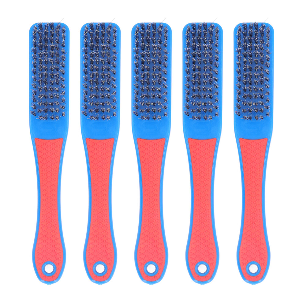 5Pc Silicone Grip Wire Brush Stainless Steel