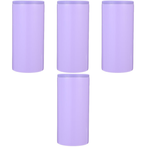 4Pièces Bouteille Acier Violet Élégant 2
