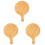 3Pcs Bamboo Bread Tray Chocolate Practical Smooth Food Serving Plate 2