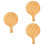 3Pcs Bamboo Bread Tray Chocolate Practical Smooth Food Serving Plate 6