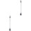 2Pièces Bâtons Remuage Cocktail Acier Noir Polyvalents Cuisine 4