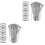 200Pcs Durable Silver Cable Zip Ties Self-Locking Wire Organizers 3