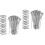 200Pcs Durable Silver Cable Zip Ties Self-Locking Wire Organizers 4