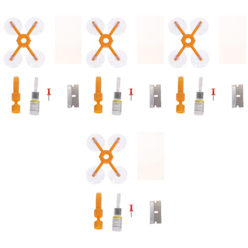4Ensembles Kit Réparation Vitre Pour Éclats Et Rayures 1