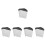 500Pcs White Poly Mailers Waterproof Shipping Pouches 5