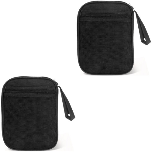 2Pcs Portable Watch Band Holder Black Durable Multi-Use Storage Pouch 1
