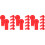 300Pcs Watermelon Red Cattle Ear Tags Durable Plastic for Livestock Id 6