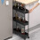 Compact storage cart - three-tiered, bathroom organizing tool 2