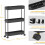 Compact storage cart - three-tiered, bathroom organizing tool 4