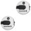 2Pcs Lightweight Plastic Golf Score Counters with Clip Hat Multi Use 2