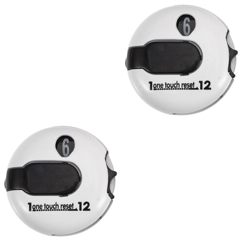 2Pcs Lightweight Plastic Golf Score Counters with Clip Hat Multi Use 1