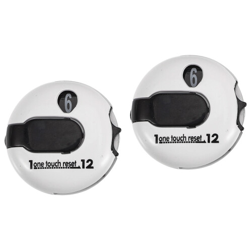 2Pcs Lightweight Plastic Golf Score Counters with Clip Hat Multi Use 2