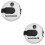 2Pcs Lightweight Plastic Golf Score Counters with Clip Hat Multi Use 5
