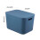 Storage Bins With Lids Small Blue PP For Laundry Area 1Pcs 7