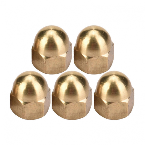Brass Cap Nuts Kit, Hex Head Nuts, Vehicle Fasteners (M6, 20pcs) 1
