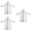 3Pièces Manteau Transparent Noir Anti- Et 7