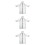 3Pièces Manteau Transparent Noir Anti- Et 8