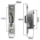 Adjustable Roller Catch Satin Mortice Door Spring Ball Latch Stainless Steel(silver)(1pcs) 2