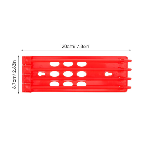 Red Bird Leg Ring Holder Rack Crafted from Sturdy Plastic for Ring Organization 1