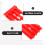 Red Bird Leg Ring Holder Rack Crafted from Sturdy Plastic for Ring Organization 7