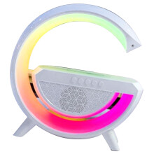 Altoparlante Sveglia Bluetooth RGB con Ricarica Wireless, Materiale ABS