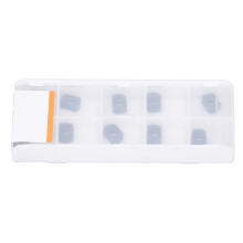 Industrial Cutting Insert, Durable Use Tungsten Carbide Tool with Multilayer Coating for Metal Lathe, Smooth Cutting4-Edge Blade for Cast Iron and