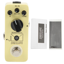 Kompakt design Auto Wah-effektpedal, konvoluttfilter med følsomhet og Q-justering, slitesterkt og kompakt metallkabinett, True Bypass for gitar
