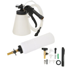 Negative Pressure Brake Fluid Changer, Vacuum Brake Fluid Bleeder with Easy to Use Interface and Transparent Drain Hose for Real-Time Monitoring,