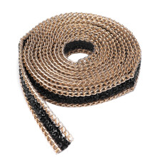 Polyester Hand DIY Crafts Rhinestone Trim, Eye Catching Sparkling Ribbon Roll for Wedding Party Decoration Costume Decorative Home Decorative