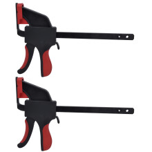 Grampos de catraca para marcenaria, construção robusta, 10 cm (4 polegadas), sistema de liberação rápida, cabo ergonômico e design com gatilho