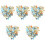500Pièces Décoration Patches Rondes Verre Coloré 2