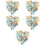 500Pièces Décoration Patches Rondes Verre Coloré 6
