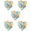 500Pièces Décoration Patches Rondes Verre Coloré 7
