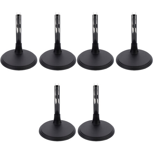 6Sets Practical Black Doll Holders Sturdy Display Stands for Dolls 2