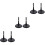 6Sets Practical Black Doll Holders Sturdy Display Stands for Dolls 5