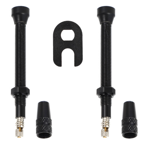 2Ensembles Embouts De Valve En Aluminium Noir Accessoires 2