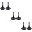 6Sets Practical Black Doll Holders Sturdy Display Stands for Dolls 9